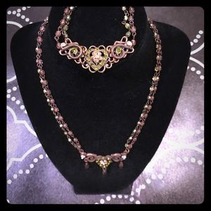 Seasonal Whispers Swarovski necklace bracelet set